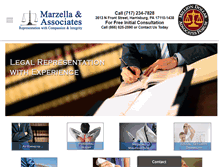 Tablet Screenshot of marzella-law.com